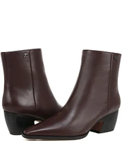 Franco Sarto Vivian Leather Snip Toe Dress Booties