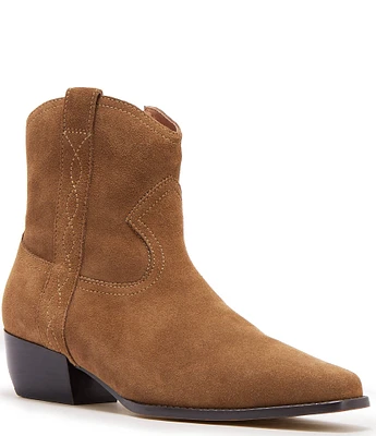 FRANKIE4 Shadow Western Suede Booties