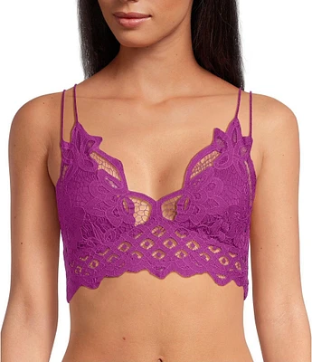 Free People Adella Crochet Lace Plunge Neck Bralette