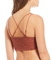 Free People Adella Crochet Lace Plunge Neck Bralette