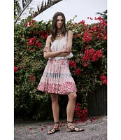 Free People Alana Scoop Neck Sleeveless Lace Tank