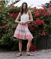 Free People Alana Scoop Neck Sleeveless Lace Tank