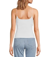 Free People Anywhere Anytime Square Neck Low Scoop Back Cami Top