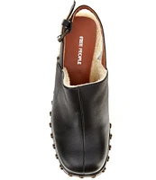 Free People Autumn Leather Studded Platform Clogs