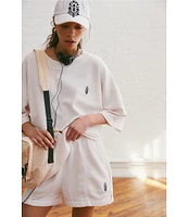 FP Movement Back Me Up Crew Neck Short Sleeves Oversize Short Set