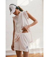 FP Movement Back Me Up Crew Neck Short Sleeves Oversize Short Set