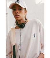 FP Movement Back Me Up Crew Neck Short Sleeves Oversize Short Set