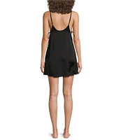 Free People Belmore Blocked Sleeveless V-Neck Mini Satin Slip