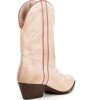 Free People Borderline Leather Western Inspired Boots