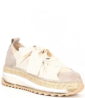 Free People Chapmin Suede Chunky Espadrille Platform Sneakers