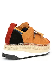 Free People Chapmin Suede Chunky Espadrille Platform Sneakers