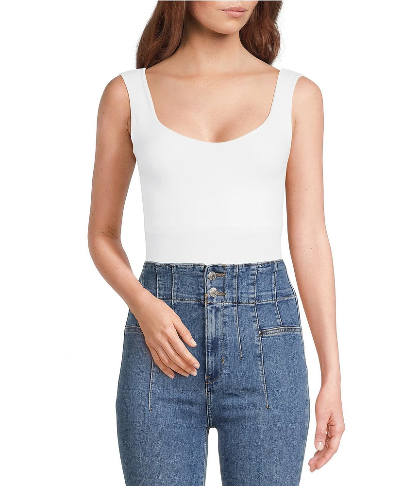 Free People Clean Lines Scoop Neck Sleeveless Bodysuit