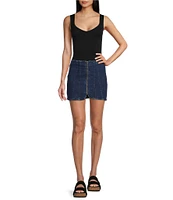 Free People Clean Lines Scoop Neck Sleeveless Bodysuit