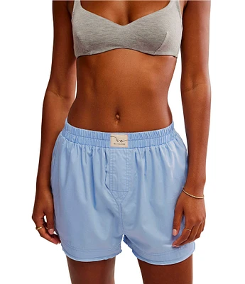 Free People Day To Day Solid Woven Boxer Short