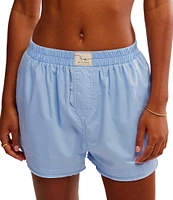 Free People Day To Day Solid Woven Boxer Shorts