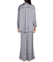 Free People Dreamy Days Solid Lightweight Satin Oversized Pajama Set