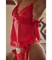 Free People First Blush Satin Cami & Panty Set
