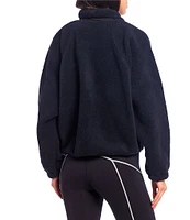 Free People FP Movement Hit the Slopes Stand Collar Long Sleeve Snap Front Jacket