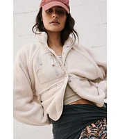 Free People FP Movement Hit the Slopes Stand Collar Long Sleeve Snap Front Jacket
