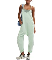 Free People FP Movement Sleeveless Scoop Neck Ankle Length Patch Pocket Hot Shot Onesie