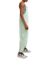 Free People FP Movement Sleeveless Scoop Neck Ankle Length Patch Pocket Hot Shot Onesie