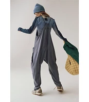 Free People FP Movement Sleeveless Scoop Neck Ankle Length Patch Pocket Hot Shot Onesie