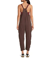 Free People FP Movement Sleeveless Scoop Neck Ankle Length Patch Pocket Hot Shot Onesie