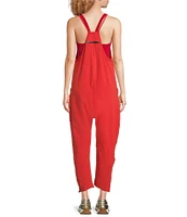 Free People FP Movement Sleeveless Scoop Neck Ankle Length Patch Pocket Hot Shot Onesie