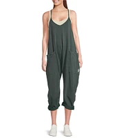 Free People FP Movement Sleeveless Scoop Neck Ankle Length Patch Pocket Hot Shot Onesie