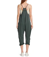 Free People FP Movement Sleeveless Scoop Neck Ankle Length Patch Pocket Hot Shot Onesie