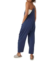 Free People FP Movement Sleeveless Scoop Neck Ankle Length Patch Pocket Hot Shot Onesie