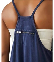 Free People FP Movement Sleeveless Scoop Neck Ankle Length Patch Pocket Hot Shot Onesie