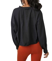 Free People FP Movement Inspire Layer Cropped Long Sleeve Shirt