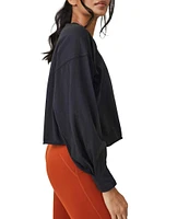 Free People FP Movement Inspire Layer Cropped Long Sleeve Shirt