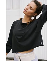 Free People FP Movement Inspire Layer Cropped Long Sleeve Shirt