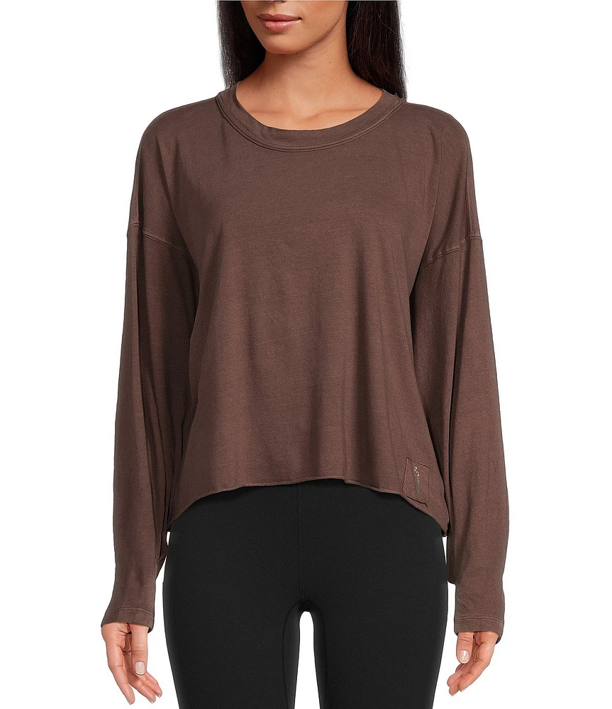 Free People FP Movement Inspire Layer Cropped Long Sleeve Shirt