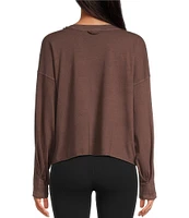 Free People FP Movement Inspire Layer Cropped Long Sleeve Shirt