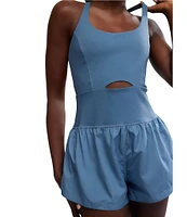 Free People FP Movement Righteous Runsie One Piece Romper