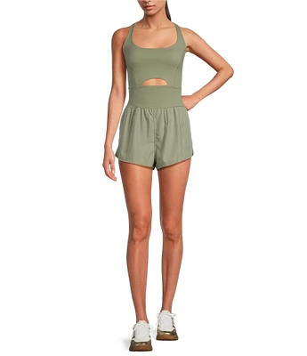 Free People FP Movement Righteous Runsie One Piece Romper