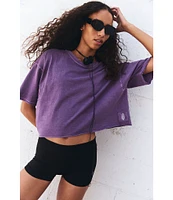 Free People FP Movement Crew Neck Short Sleeve Inspire Oversized Boxy Cropped Shirt