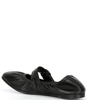 Free People Gemini Leather Buckle Ballet Flats