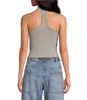 Free People Hayley Crew Neck Racerback Knit Sleeveless Tank