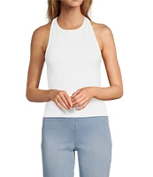 Free People Hayley Crew Neck Racerback Knit Sleeveless Tank