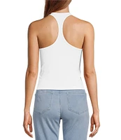 Free People Hayley Crew Neck Racerback Knit Sleeveless Tank