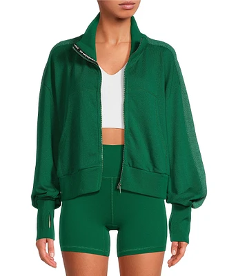 Free People High Jump Zip Up Jacket