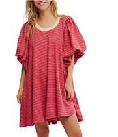 Free People Hudson Heavy Knit Stripe Dress