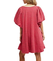 Free People Hudson Heavy Knit Stripe Dress