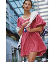 Free People Hudson Heavy Knit Stripe Dress
