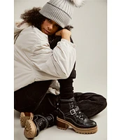 Free People Jasper Leather Hiker Booties