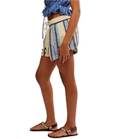 Free People Kalli Yarn-Dyed Stripe Pull-On Shorts